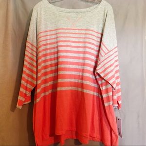 FINAL SALE NWT Striped 3/4 sleeve t-shirt